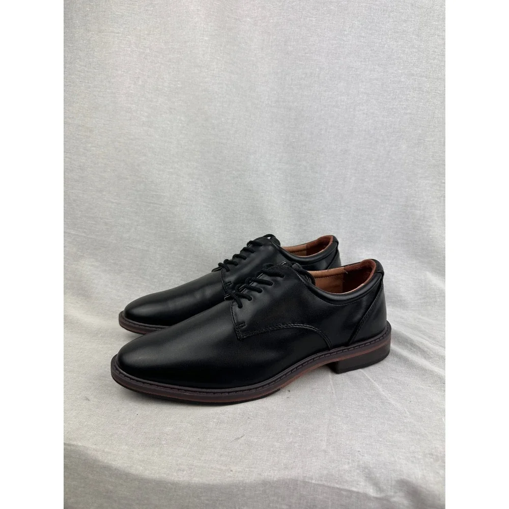 Goodfellow & Co Mens Black Derby Dress Shoes Memory Foam‎ Size 9.5